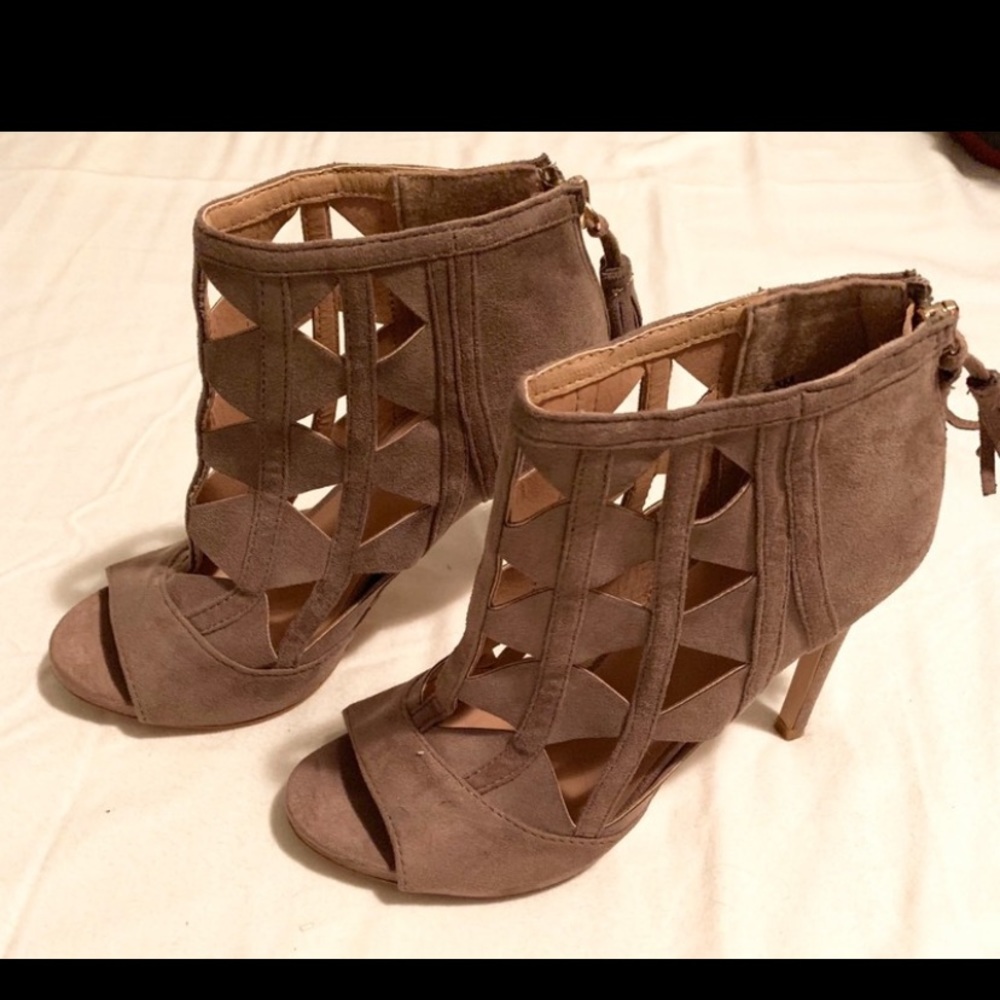 Tan Suede Heels
